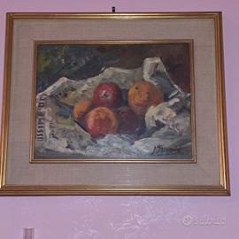 Olio su tela natura morta