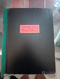 libro copia lettere vintage 