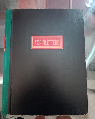 libro copia lettere vintage 