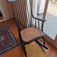 sedia a dondolo anni 60