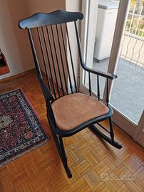 sedia a dondolo anni 60