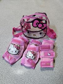 Protezioni pattinaggio bambina Hello Kitty