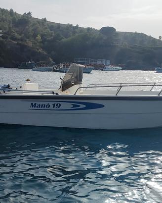 Barca Manò 19 con motore Mercury 40 cv – accessori