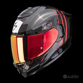 Scorpion EXO-1500 Carbon Air Zity Black-Red Taglie