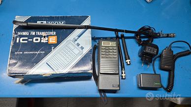 ICOM IC-02E Ricetrasmettitore VHF 140-150 Mhz.