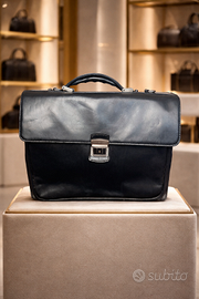 Cartella di pelle uomo porta pc con tracolla