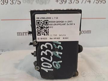 ABS NISSAN Qashqai 1° Serie 47660-JD000 026580060