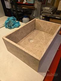 vasca lavello in marmo da appoggio