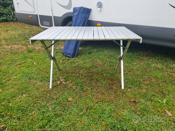 Tavolo alluminio arrotolabile