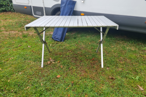 Tavolo alluminio arrotolabile