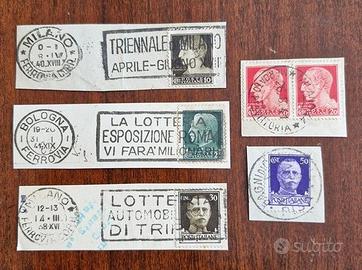 REGNO D’ITALIA – IMPERIALE FRAMMENTI CON ANNULLI