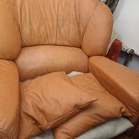 poltrona in pelle 