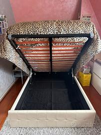 Letto contenitore una piazza e mezza 