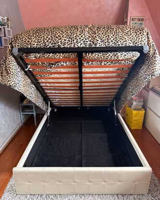 Letto contenitore una piazza e mezza 