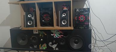 Impianto stereo passivo 220w