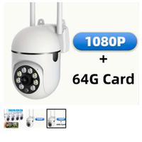 Telecamera full HD wifi 360°con micro sd da 64 gb