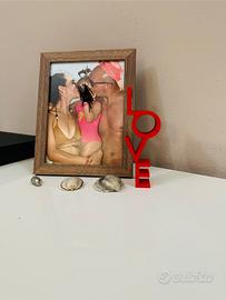 Scritta Love stampata in 3D