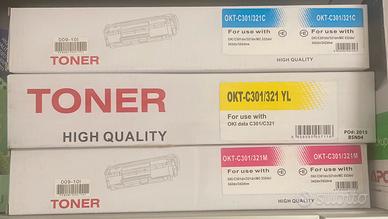Toner oki c301/c321 ciano giallo magente