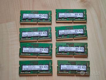 Ram per PC portatile Samsung  4GB PC4-3200 8 pezzi