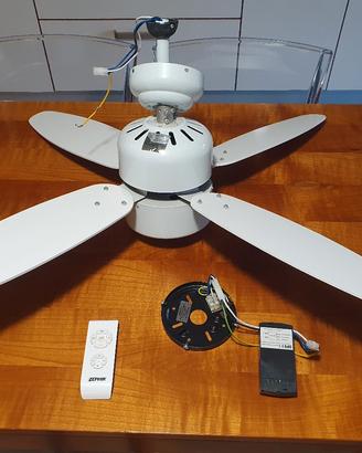 ventilatore a soffitto con luce