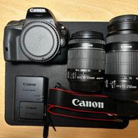 EOS 100 d + ob. EFS 18-55 IS + EFS 18-55-250 mm