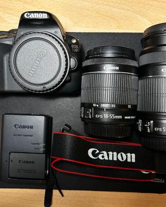 EOS 100 d + ob. EFS 18-55 IS + EFS 18-55-250 mm