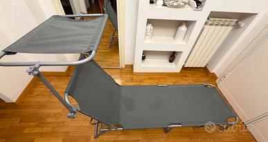 Set di 2 lettini prendisole Chloé grigio