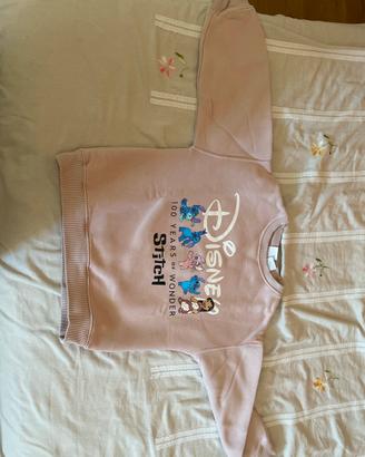 Felpa rosa stich per bimba