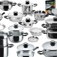 Batteria pentole nuova Mondial Casa in INOX 18/10