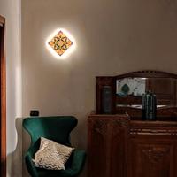 Applique lampada a muro LED stile cementina