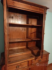 Vetrina in legno massello