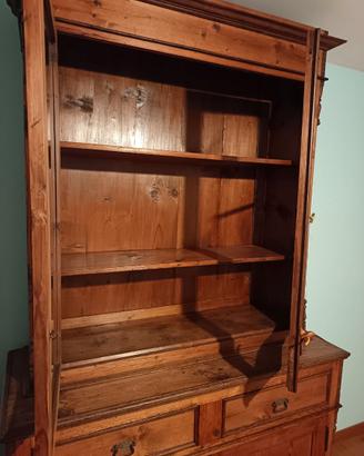 Vetrina in legno massello