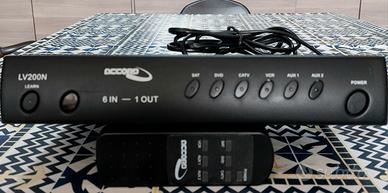 Switch audio/video 6 entrate +telecomando