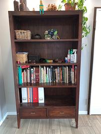 Libreria Etnica In Legno Massiccio