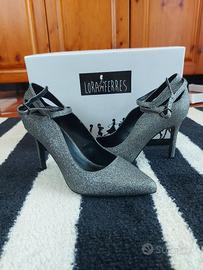 Scarpe argento Lora Ferres n37