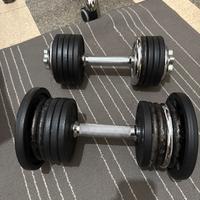 dischi da 1/2/5 kg -2 set di manubri