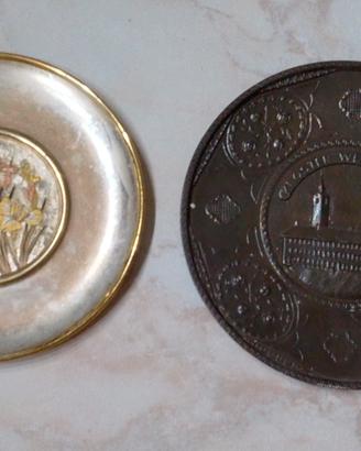 Coppia piatti vintage decorativi da esposizione