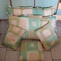 set copriletto e cuscini letto singolo