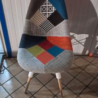 Sedia per interni in tessuto