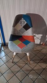 Sedia per interni in tessuto