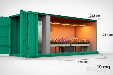 Container coibentato per coltivazione idroponica
