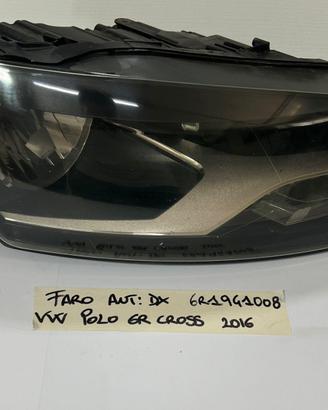 FARO ANTERIORE DESTRO VOLKSWAGEN Polo Cross Serie