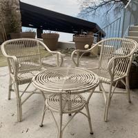 Set giardino in vimini