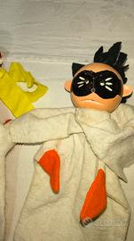 Set di 3-4 Burattini da Mano Vintage Anni '50 / '6