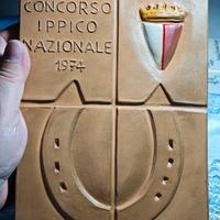 Placca XXVI Concorso Ippico Nazionale Bari 1974