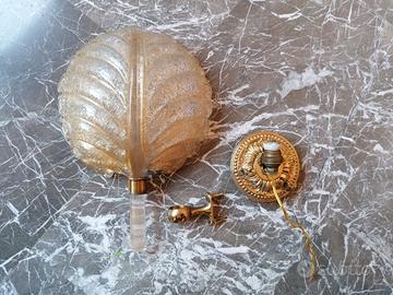 Applique da parete in vetro di Murano