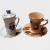 Set 2 tazze Eraclea & Whittington tè e cioccolata