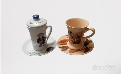 Set 2 tazze Eraclea & Whittington tè e cioccolata