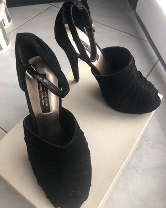 Scarpe donna #37 Zara scamosciate nero