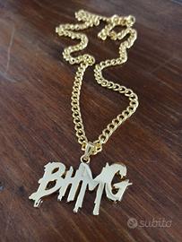 Collana BHMG Sfera Ebbasta Trap Milano colore oro